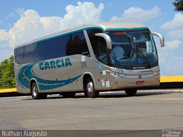 Viação Garcia 7776 na cidade de Londrina, Paraná, Brasil, por Nathan Augusto. ID da foto: 3403108.