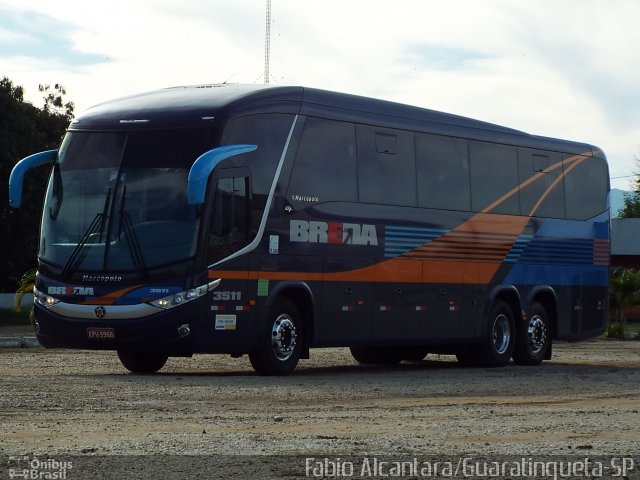 Breda Transportes e Serviços 3511 na cidade de Aparecida, São Paulo, Brasil, por Fabio Alcantara. Número da foto: #3403808.