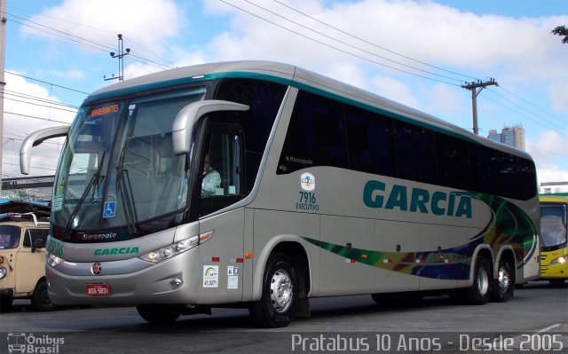 Viação Garcia 7916 na cidade de São Paulo, São Paulo, Brasil, por Cristiano Soares da Silva. Número da foto: #3445647.