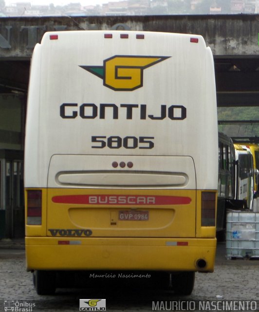 Empresa Gontijo de Transportes 5805 na cidade de Belo Horizonte, Minas Gerais, Brasil, por Maurício Nascimento. ID da foto: 3446942.