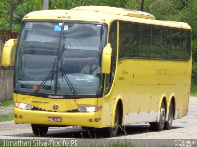 Viação Itapemirim 5817 na cidade de Recife, Pernambuco, Brasil, por Jonathan Silva. Número da foto: #3445494.