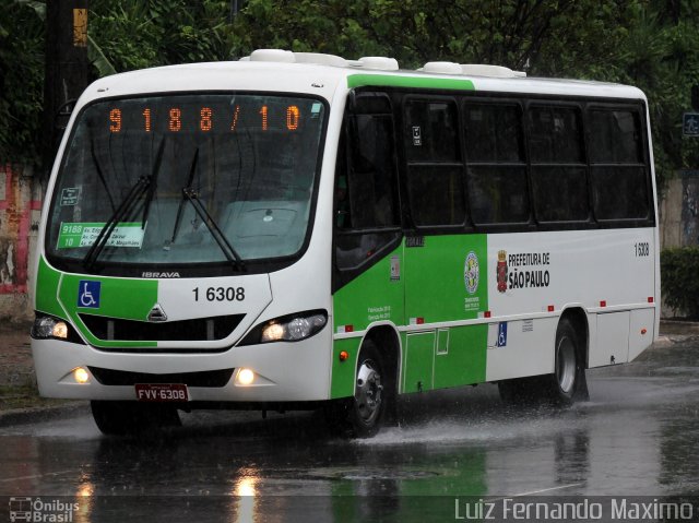 Transcooper > Norte Buss 1 6308 na cidade de São Paulo, São Paulo, Brasil, por Luiz Fernando Maximo. ID da foto: 3446383.