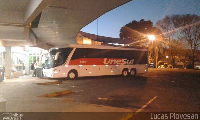 Unesul de Transportes 5252 na cidade de Francisco Beltrão, Paraná, Brasil, por Lucas Piovesan. ID da foto: 3448350.