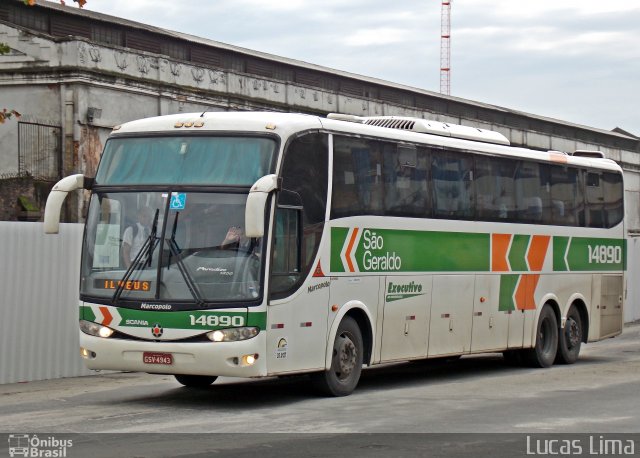Cia. São Geraldo de Viação 14890 na cidade de Rio de Janeiro, Rio de Janeiro, Brasil, por Lucas Lima. Número da foto: #3448975.