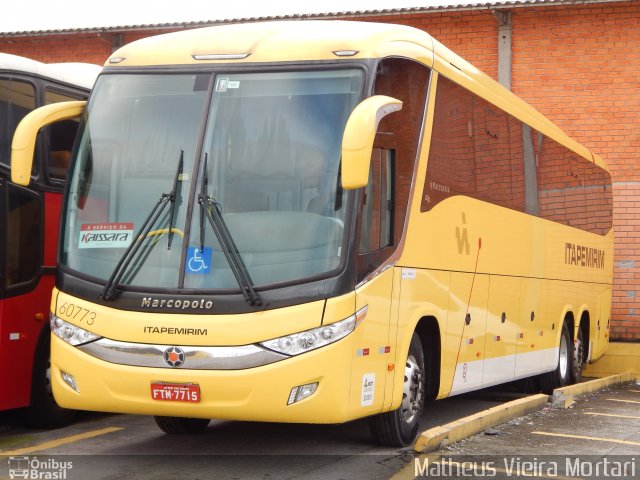 Viação Itapemirim 60773 na cidade de Biguaçu, Santa Catarina, Brasil, por Matheus Vieira Mortari. Número da foto: #3448189.