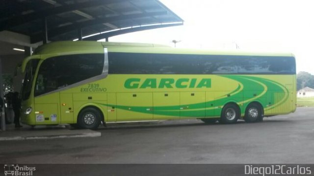 Viação Garcia 7839 na cidade de Mandaguari, Paraná, Brasil, por Diego Carlos Oliveira. Número da foto: #3449429.
