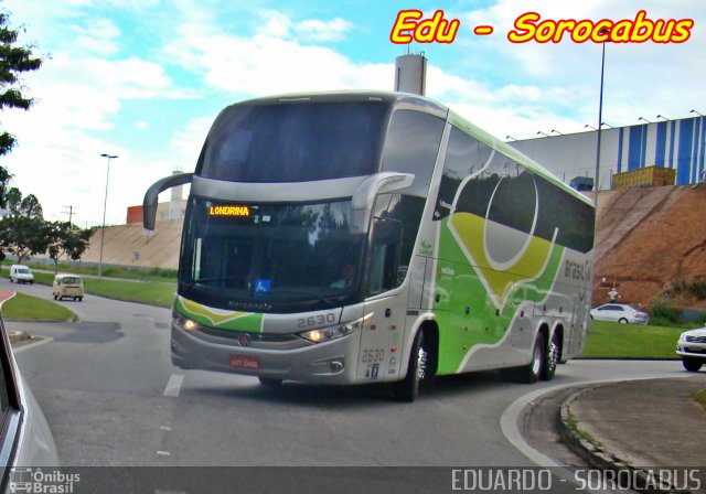 Brasil Sul Linhas Rodoviárias 2630 na cidade de Votorantim, São Paulo, Brasil, por EDUARDO - SOROCABUS. Número da foto: #3448384.