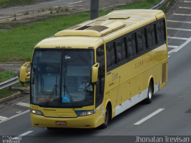 Viação Itapemirim 9703 na cidade de Lavrinhas, São Paulo, Brasil, por Jhonatan Diego da Silva Trevisan. ID da foto: 3449662.