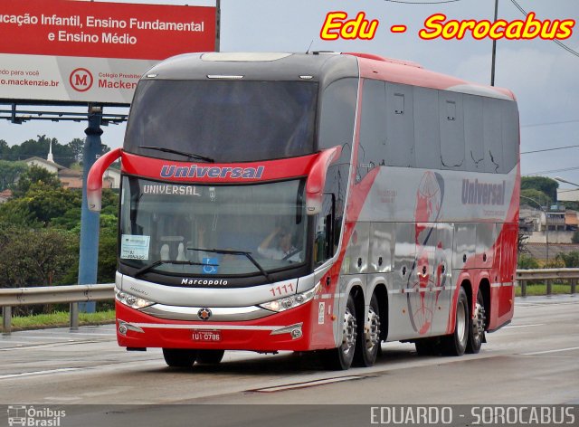 Universal Transportes Executivos 1111 na cidade de Osasco, São Paulo, Brasil, por EDUARDO - SOROCABUS. Número da foto: #3448363.