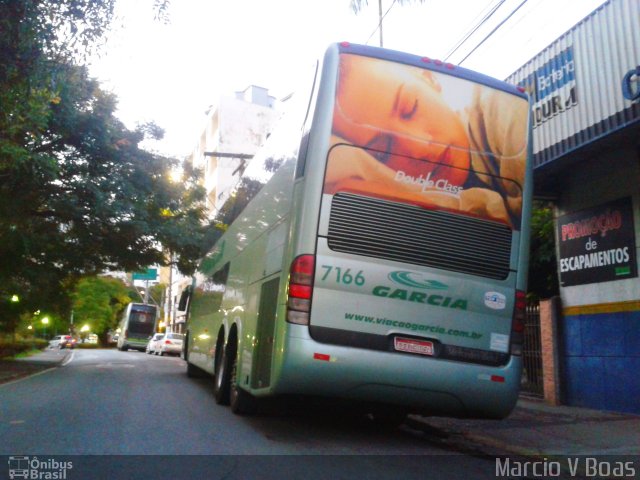 Viação Garcia 7166 na cidade de Poços de Caldas, Minas Gerais, Brasil, por Marcio V Boas. ID da foto: 3448454.