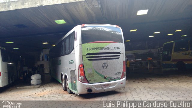 Transbrasiliana Transportes e Turismo 51021 na cidade de Belo Horizonte, Minas Gerais, Brasil, por Luis Philippe Cardoso Coelho. ID da foto: 3451832.