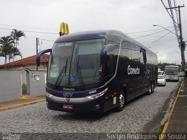 Viação Cometa 11401 na cidade de Resende, Rio de Janeiro, Brasil, por Sergio Rodrigues de Souza. Número da foto: #3450968.