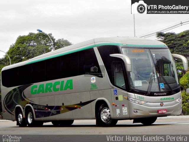 Viação Garcia 7866 na cidade de Maringá, Paraná, Brasil, por Victor Hugo Guedes Pereira. Número da foto: #3453069.