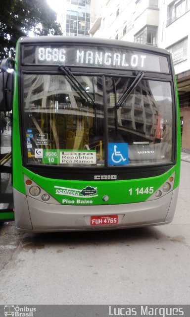 Viação Santa Brígida 1 1445 na cidade de São Paulo, São Paulo, Brasil, por Lucas Marques. Número da foto: #3453583.