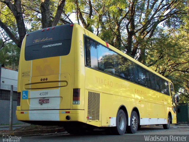Viação Itapemirim 45339 na cidade de São Paulo, São Paulo, Brasil, por Wadson Rener. Número da foto: #3453645.