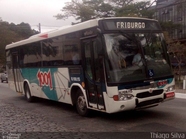 Auto Viação 1001 RJ 108.115 na cidade de Nova Friburgo, Rio de Janeiro, Brasil, por Thiago Silva. ID da foto: 3454101.