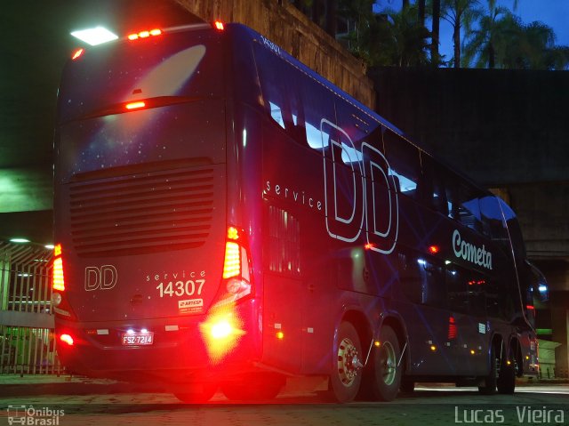 Viação Cometa 14307 na cidade de Belo Horizonte, Minas Gerais, Brasil, por Lucas Vieira. Número da foto: #3456159.