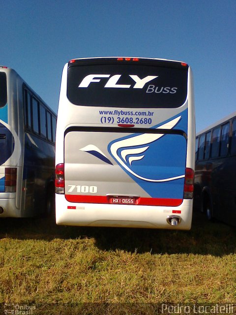 Fly Buss Transportes 7100 na cidade de Tambaú, São Paulo, Brasil, por Pedro Locatelli. Número da foto: #3454964.