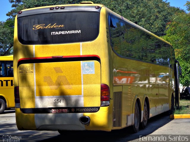 Viação Itapemirim 5541 na cidade de São Paulo, São Paulo, Brasil, por Fernando Santos. ID da foto: 3456068.