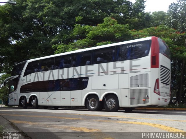 Auto Viação Catarinense 3544 na cidade de São Paulo, São Paulo, Brasil, por Alexandre Rodrigo. Número da foto: #3454513.