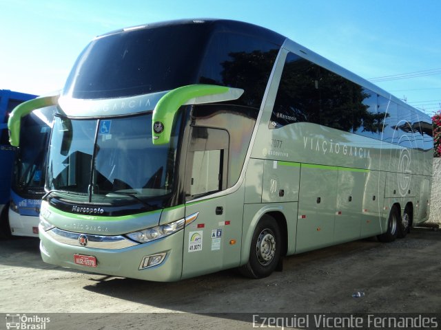 Viação Garcia 7077 na cidade de São José dos Campos, São Paulo, Brasil, por Ezequiel Vicente Fernandes. Número da foto: #3457749.
