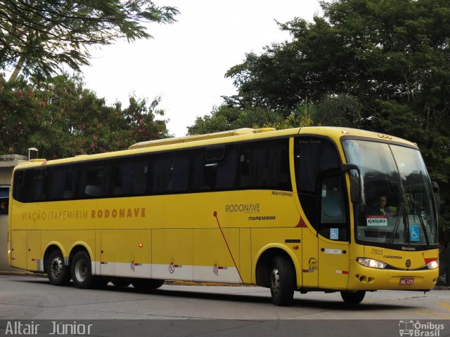 Viação Itapemirim 7805 na cidade de São Paulo, São Paulo, Brasil, por Altair Júnior. ID da foto: 3458047.