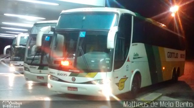 Empresa Gontijo de Transportes 16035 na cidade de Camanducaia, Minas Gerais, Brasil, por Matheus de Melo Bento. Número da foto: #3457786.