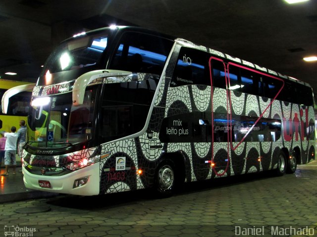 UTIL - União Transporte Interestadual de Luxo 11403 na cidade de Belo Horizonte, Minas Gerais, Brasil, por Daniel  Machado. Número da foto: #3457888.