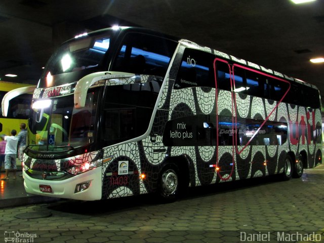 UTIL - União Transporte Interestadual de Luxo 11403 na cidade de Belo Horizonte, Minas Gerais, Brasil, por Daniel  Machado. ID da foto: 3457888.