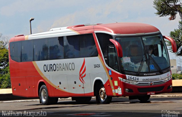 Viação Ouro Branco 16424 na cidade de Londrina, Paraná, Brasil, por Nathan Augusto. Número da foto: #3460263.