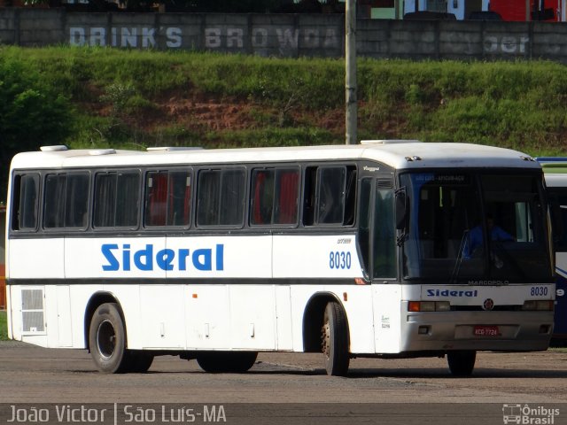 Sideral Transportes e Turismo 8030 na cidade de São Luís, Maranhão, Brasil, por João Victor. ID da foto: 3460293.