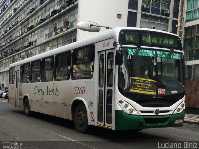 Empresa de Transportes Costa Verde 7260 na cidade de Salvador, Bahia, Brasil, por Luciano Diniz. Número da foto: #3459382.