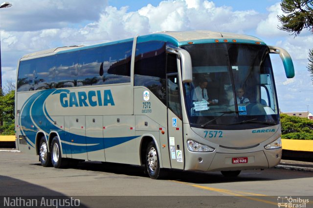 Viação Garcia 7572 na cidade de Londrina, Paraná, Brasil, por Nathan Augusto. Número da foto: #3460255.