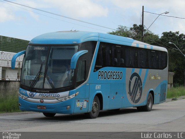 Auto Viação Progresso 6141 na cidade de Recife, Pernambuco, Brasil, por Luiz Carlos de Santana. Número da foto: #3459875.