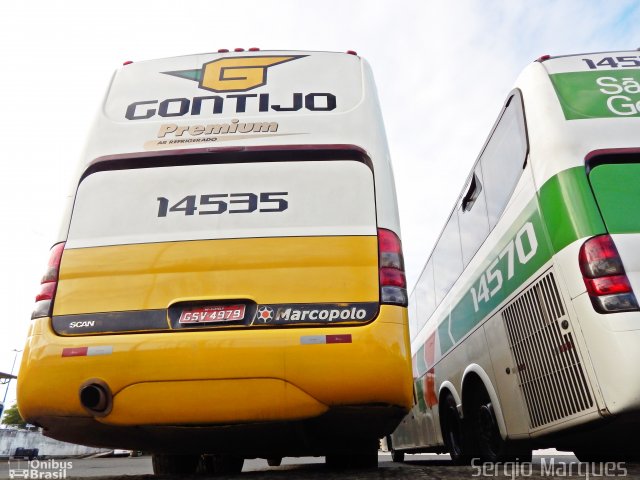 Empresa Gontijo de Transportes 14535 na cidade de Aracaju, Sergipe, Brasil, por Sergio Marques . ID da foto: 3459443.