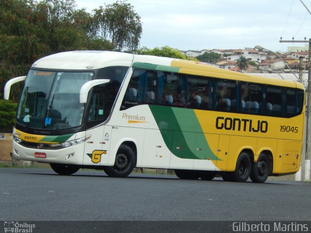 Empresa Gontijo de Transportes 19045 na cidade de Araxá, Minas Gerais, Brasil, por Gilberto Martins. ID da foto: 3460702.