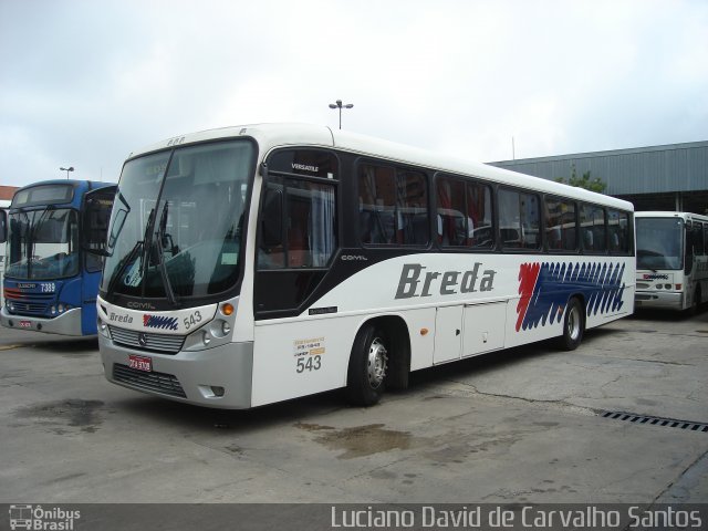 Breda Transportes e Serviços 543 na cidade de São Bernardo do Campo, São Paulo, Brasil, por Luciano David de Carvalho Santos. Número da foto: #3461625.