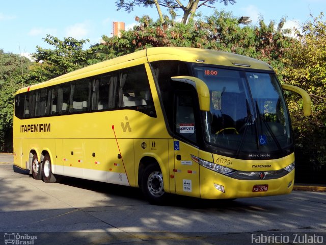 Viação Itapemirim 60751 na cidade de São Paulo, São Paulo, Brasil, por Fabricio Zulato. ID da foto: 3461116.