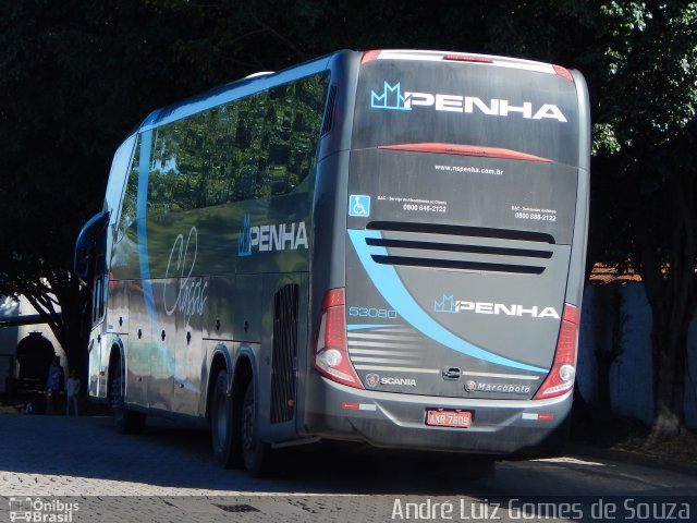 Empresa de Ônibus Nossa Senhora da Penha 53080 na cidade de Resende, Rio de Janeiro, Brasil, por André Luiz Gomes de Souza. Número da foto: #3464968.
