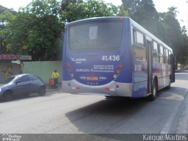 Radial Transporte Coletivo 41.436 na cidade de Poá, São Paulo, Brasil, por Kaique Martins. ID da foto: 3464342.