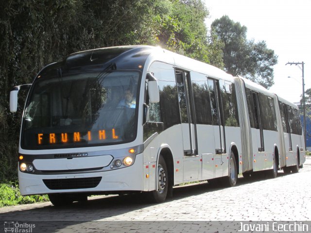 San Marino Neobus Mega BRT na cidade de Caxias do Sul, Rio Grande do Sul, Brasil, por Jovani Cecchin. ID da foto: 3464517.