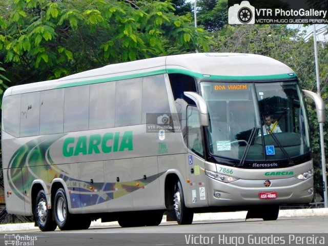 Viação Garcia 7866 na cidade de Maringá, Paraná, Brasil, por Victor Hugo Guedes Pereira. Número da foto: #3466035.