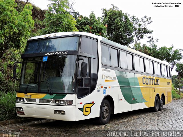 Empresa Gontijo de Transportes 11515 na cidade de João Monlevade, Minas Gerais, Brasil, por Antonio Carlos Fernandes. ID da foto: 3465508.