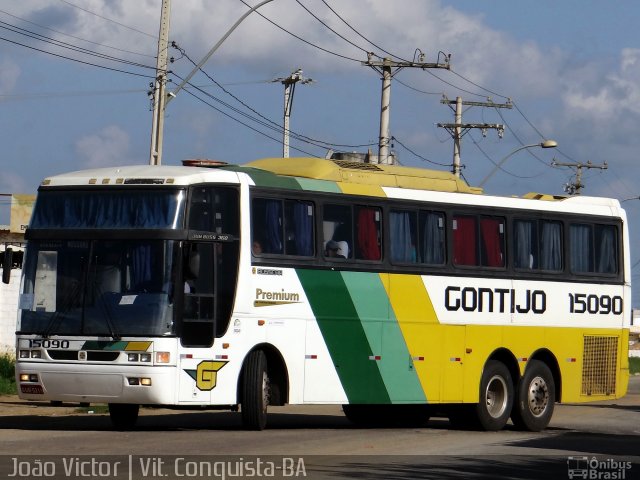 Empresa Gontijo de Transportes 15090 na cidade de Vitória da Conquista, Bahia, Brasil, por João Victor. ID da foto: 3465680.