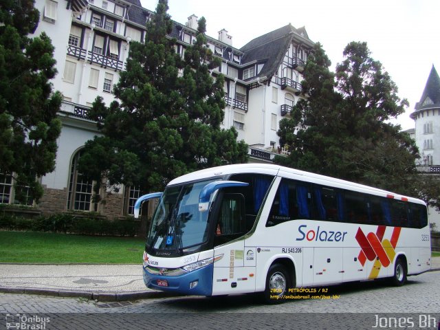 Solazer Transportes e Turismo 3253 na cidade de Petrópolis, Rio de Janeiro, Brasil, por Jones Bh. Número da foto: #3406024.