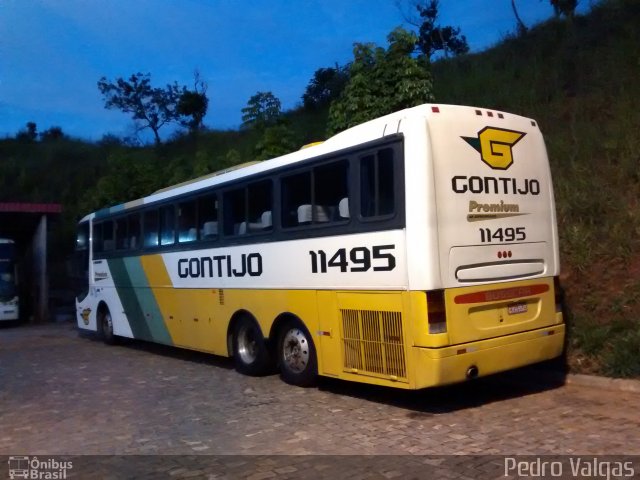 Empresa Gontijo de Transportes 11495 na cidade de João Monlevade, Minas Gerais, Brasil, por Pedro Castro. Número da foto: #3405536.