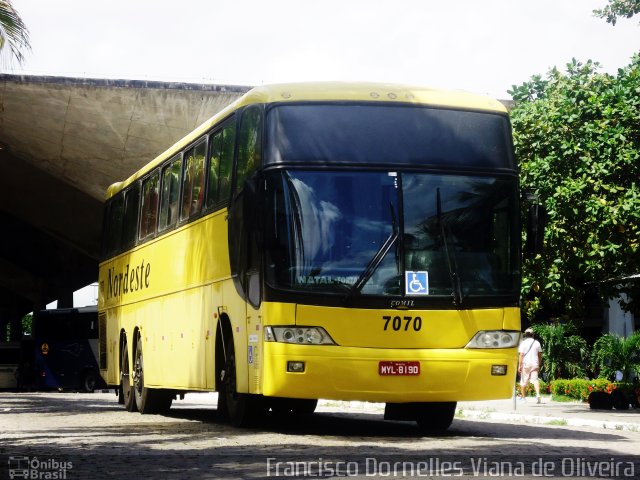 Viação Nordeste 7070 na cidade de Fortaleza, Ceará, Brasil, por Francisco Dornelles Viana de Oliveira. ID da foto: 3404757.