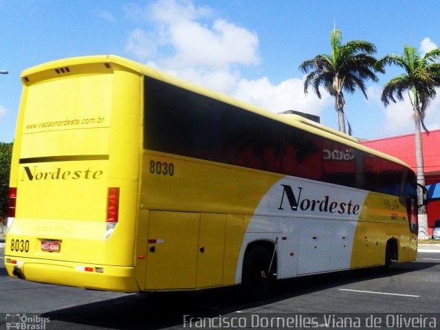 Viação Nordeste 8030 na cidade de Fortaleza, Ceará, Brasil, por Francisco Dornelles Viana de Oliveira. ID da foto: 3404782.