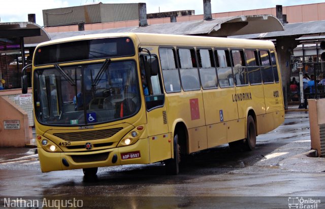 TCGL - Transportes Coletivos Grande Londrina 4130 na cidade de Londrina, Paraná, Brasil, por Nathan Augusto. ID da foto: 3468804.