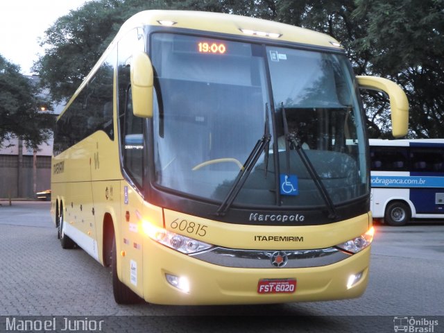 Viação Itapemirim 60815 na cidade de São Paulo, São Paulo, Brasil, por Manoel Junior. ID da foto: 3467279.